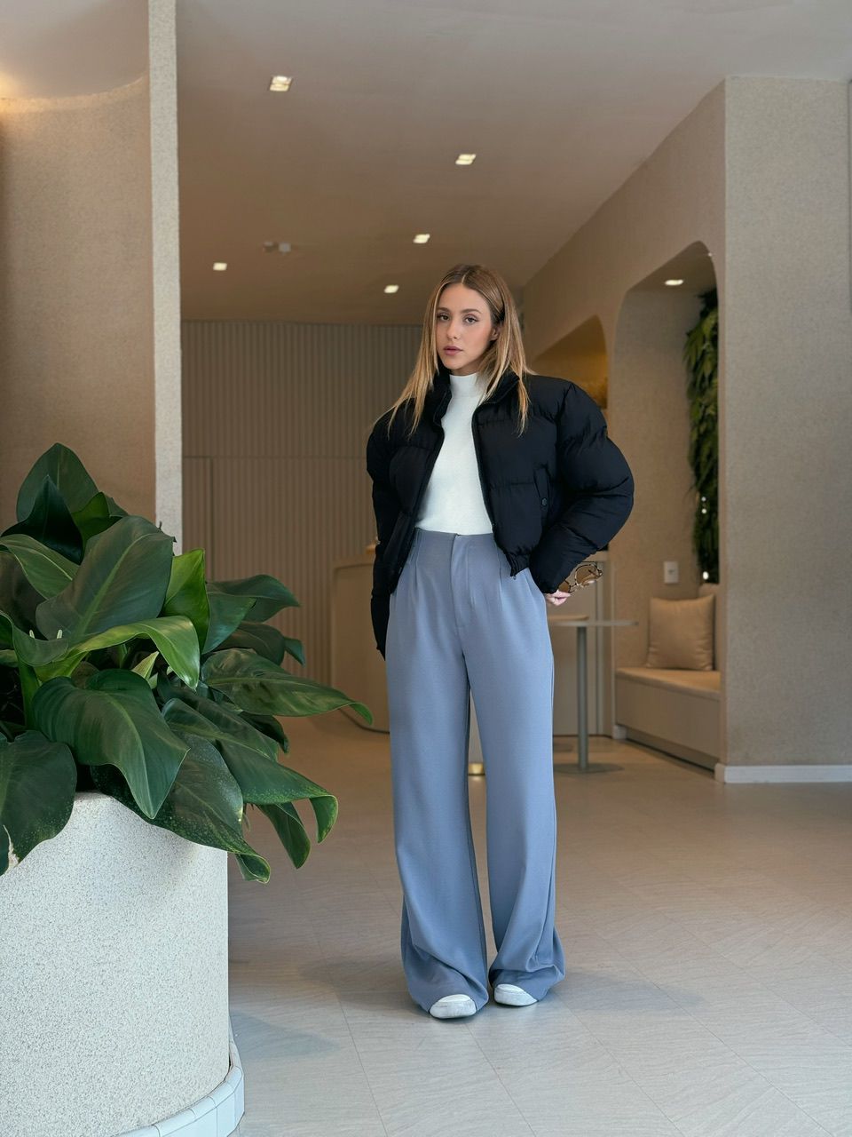 CALÇA CAROL PANTALONA CINZA