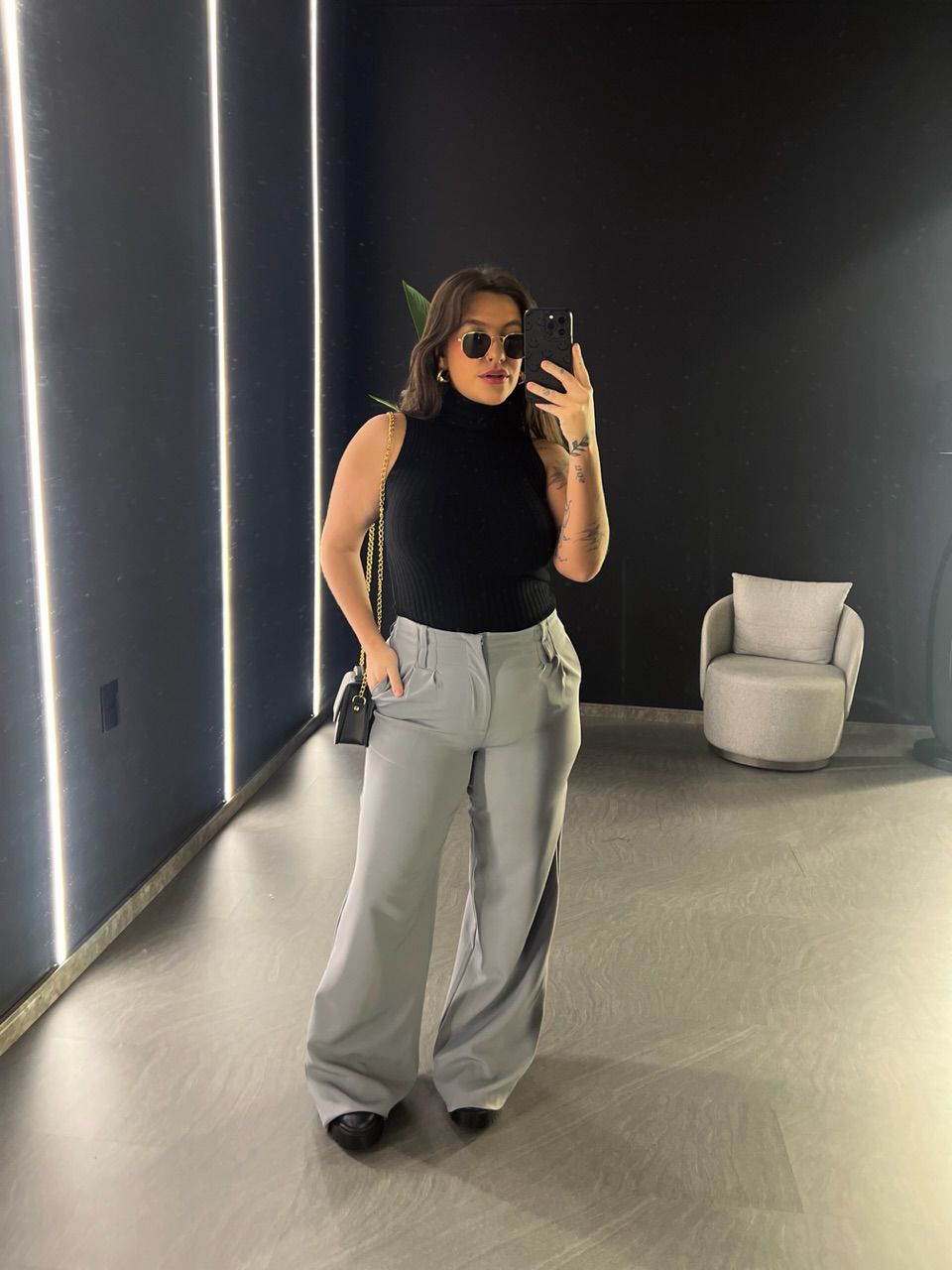 CALÇA CAROL PANTALONA CINZA