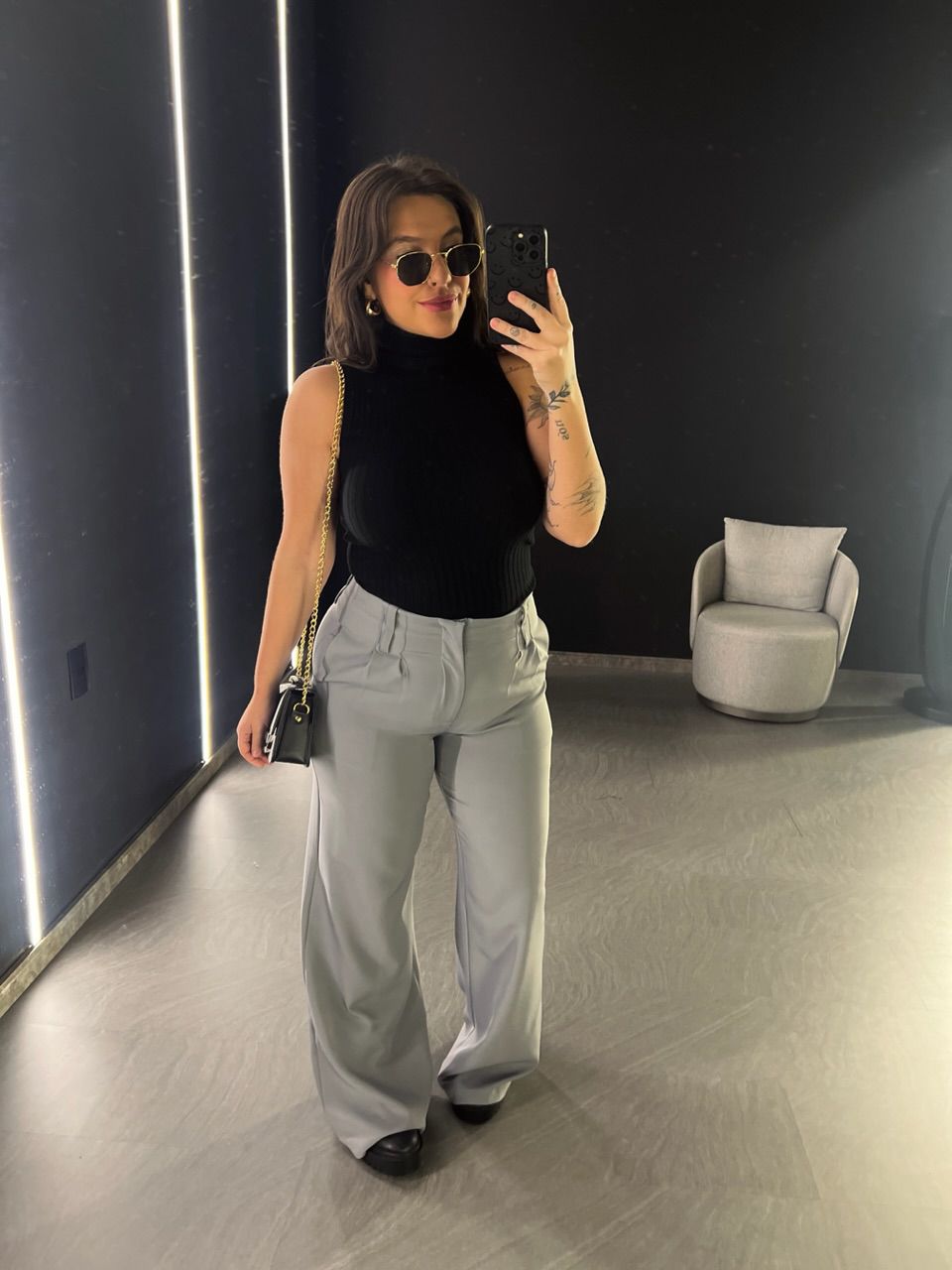 CALÇA CAROL PANTALONA CINZA