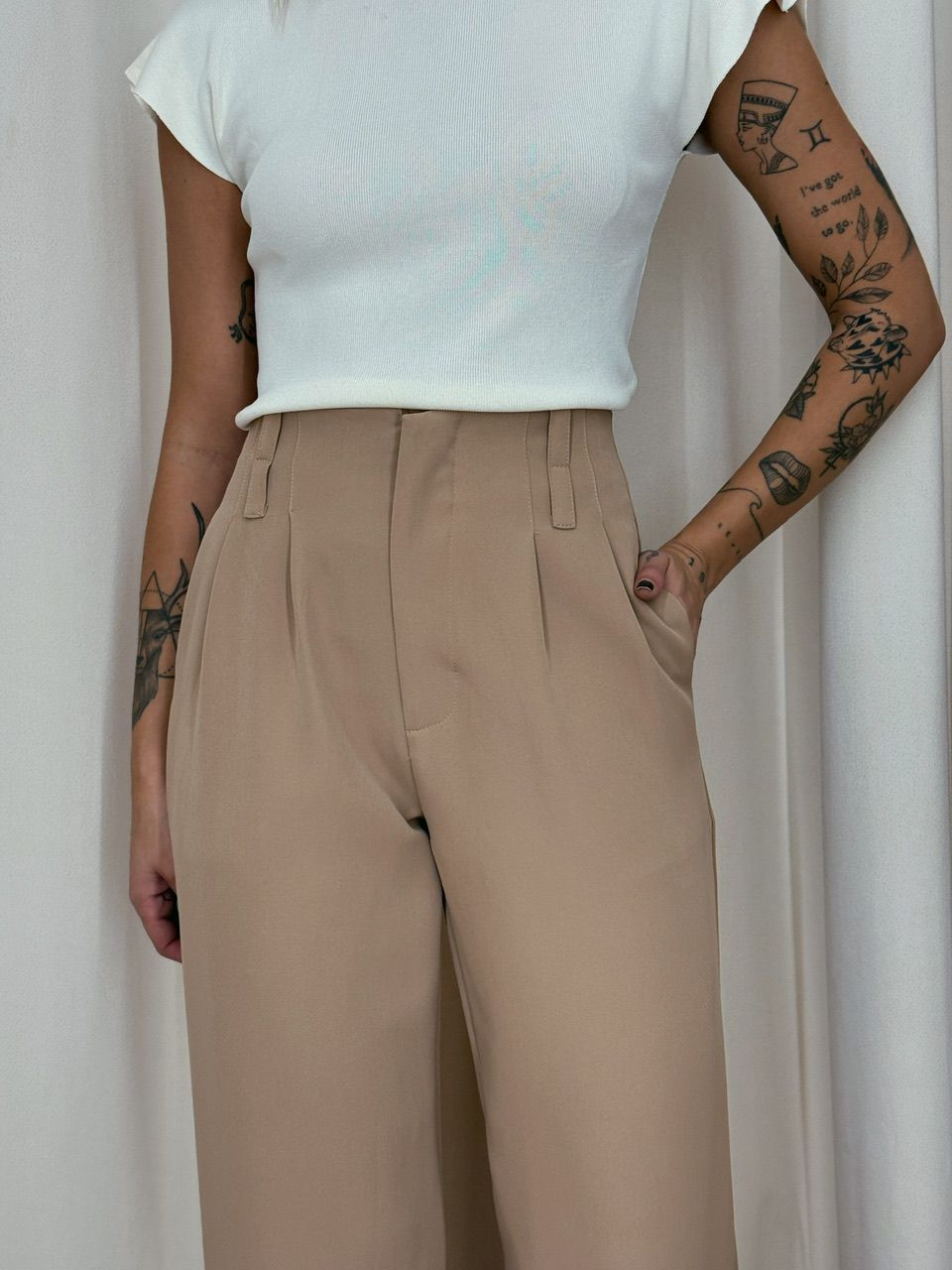 CALÇA CAROL PANTALONA NUDE
