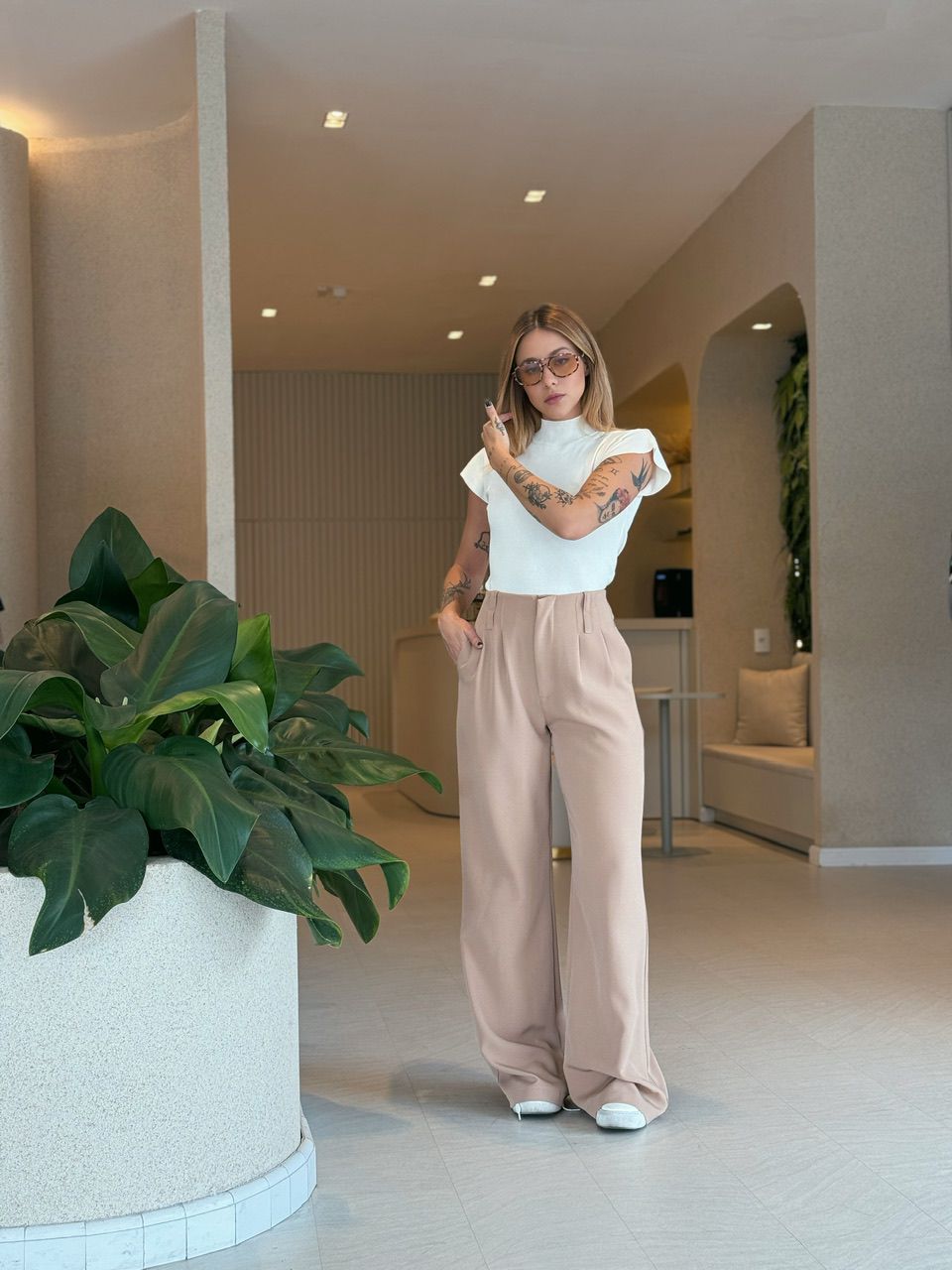 CALÇA CAROL PANTALONA NUDE