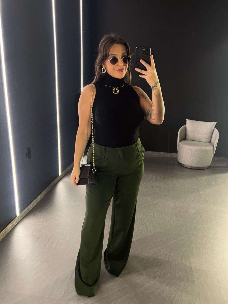 CALÇA CAROL PANTALONA VERDE