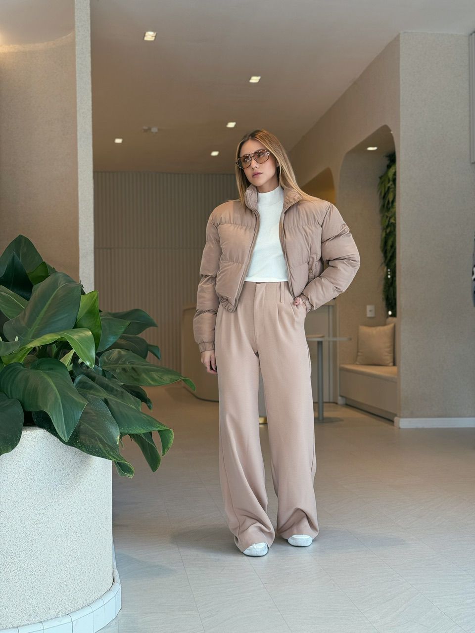 PUFFER BRUNA LISA NUDE - 0052630049 - CAROLLA FERRARO