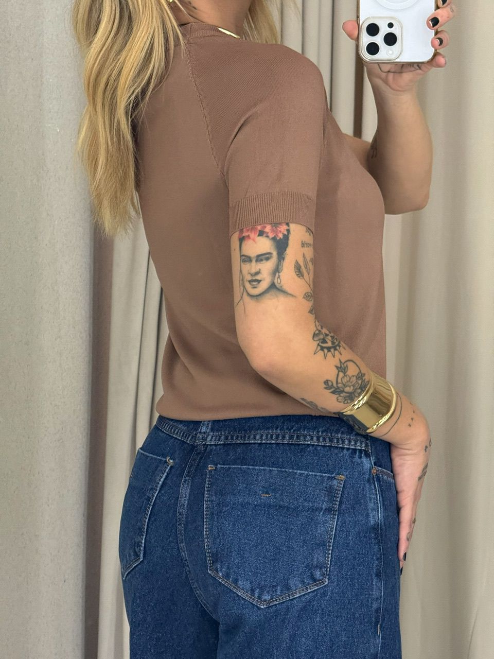 BLUSA YANE TRICOT CAPUCCINO 