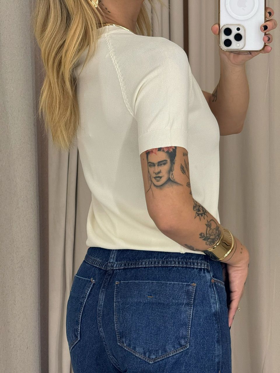 BLUSA YANE TRICOT MARFIM