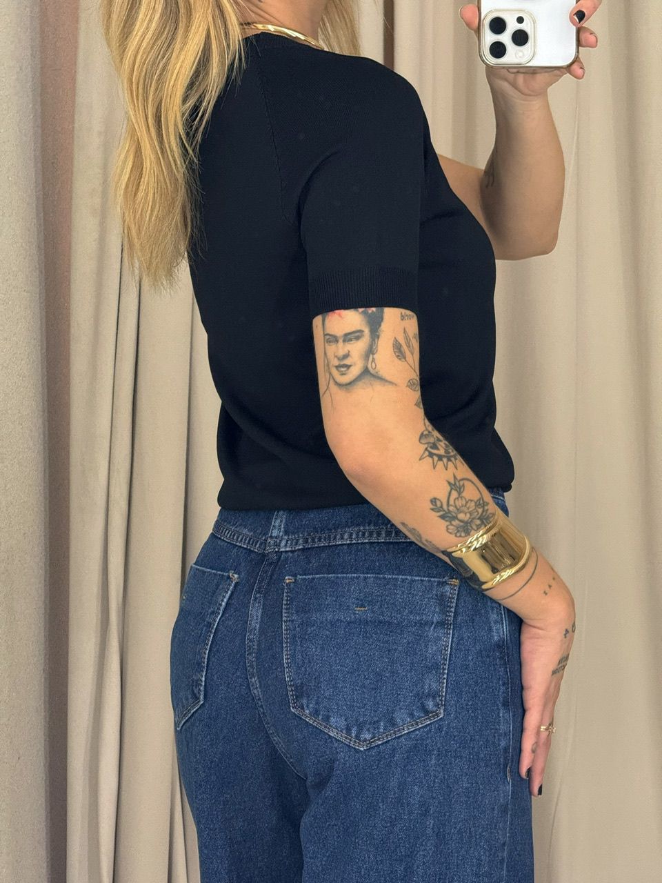 BLUSA YANE TRICOT PRETA