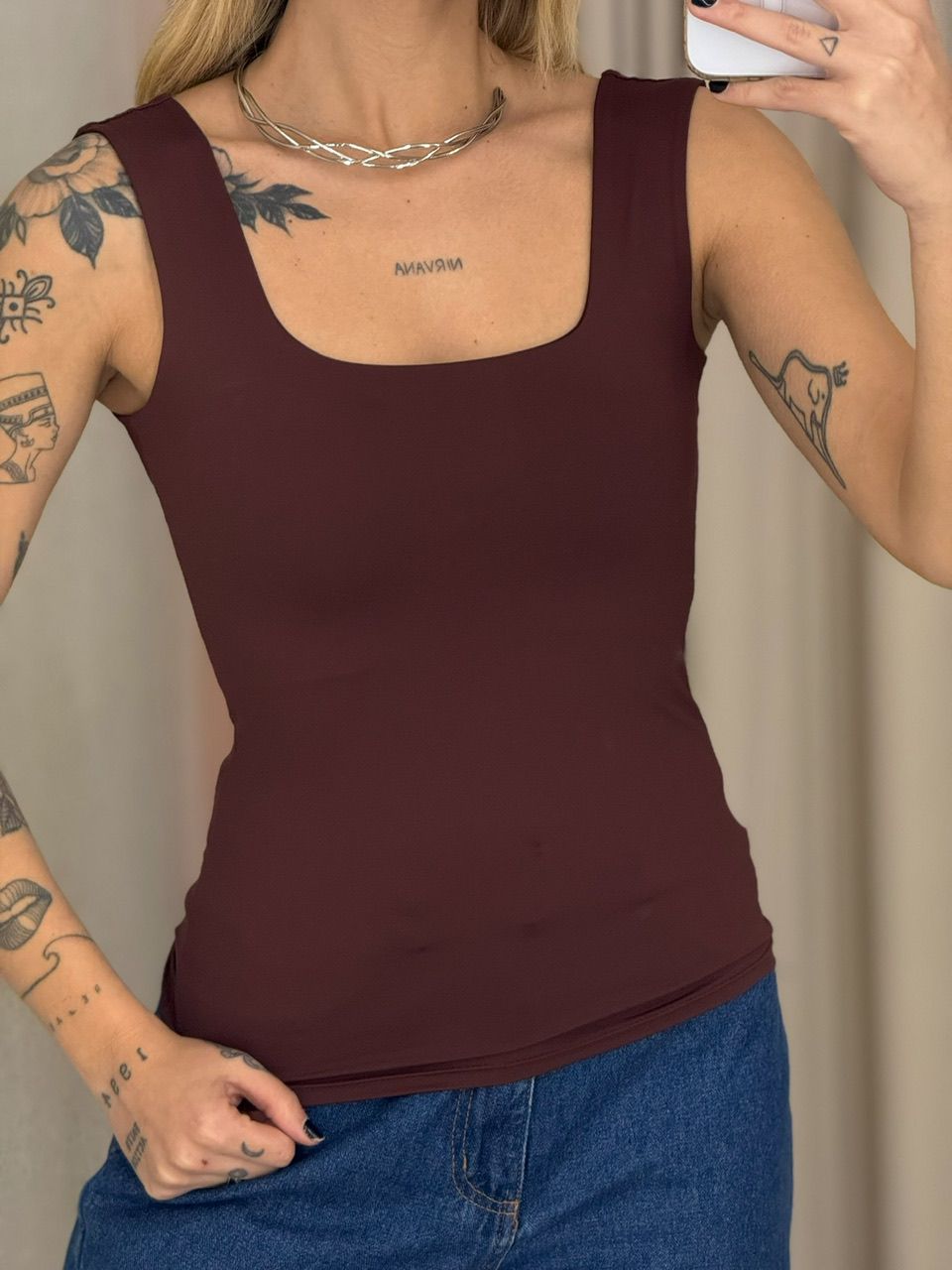 BLUSA LARISSA CF CAVADA Marrom