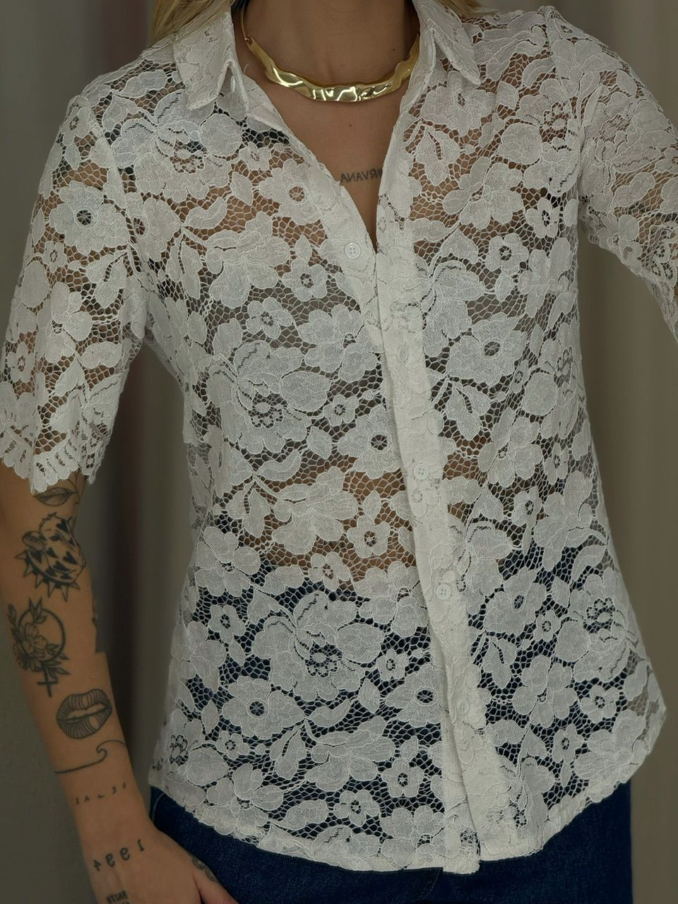 CAMISA ANA MARIA RENDA OFF