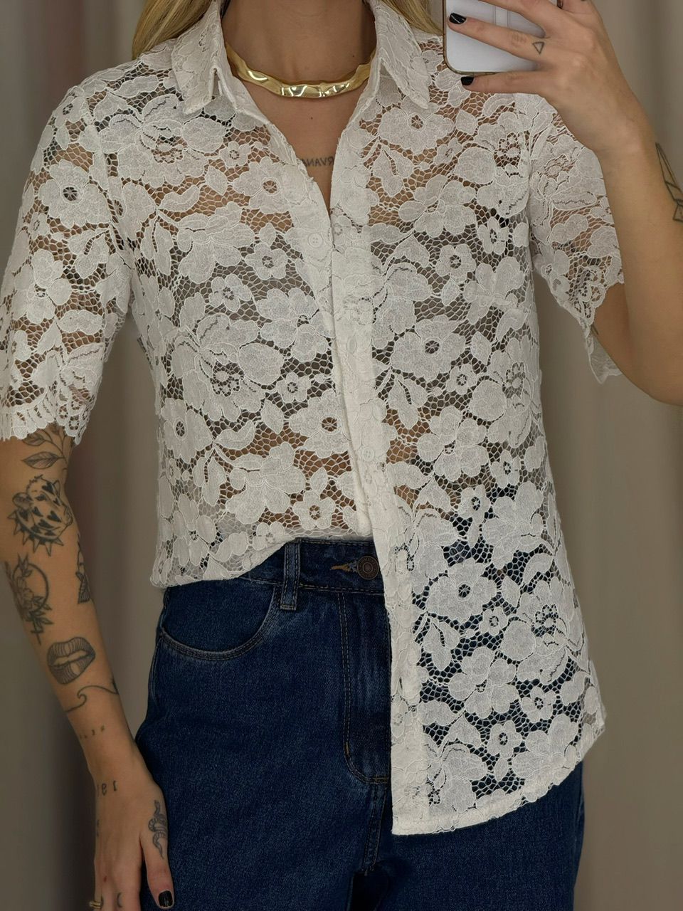 CAMISA ANA MARIA RENDA OFF