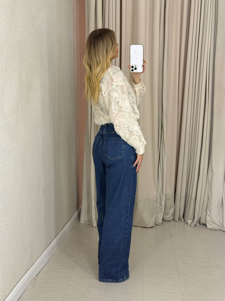 CAMISA TAMARA JACQUARD MARFIM