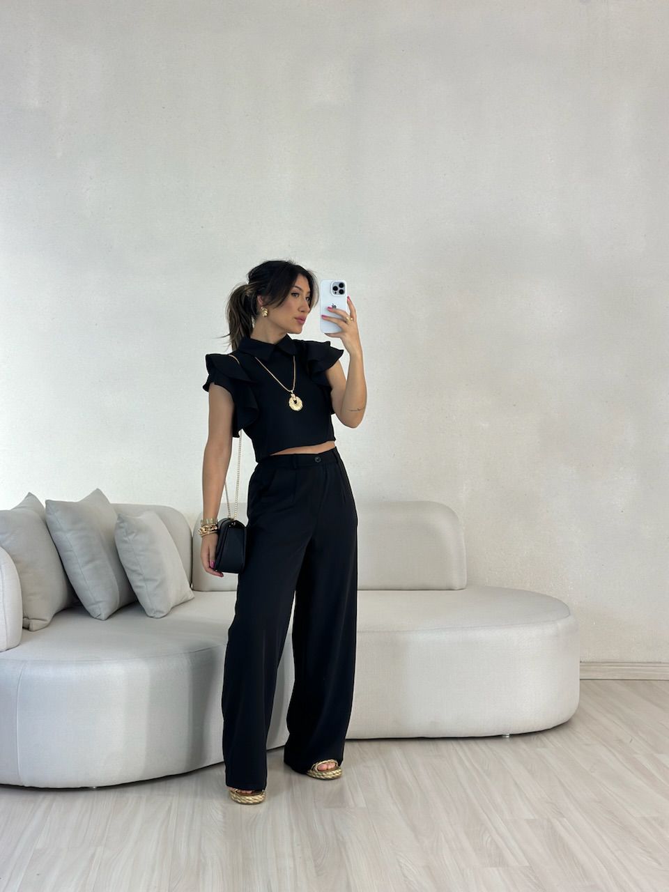 CONJUNTO DÉBORA CALÇA PRETO