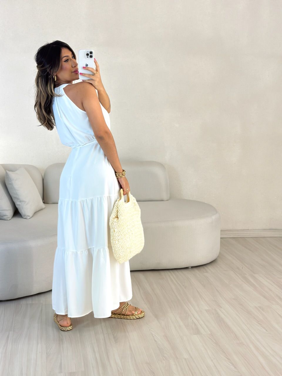 VESTIDO DAIANA LONGUETE OFF