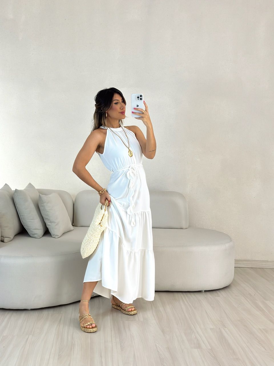 VESTIDO DAIANA LONGUETE OFF