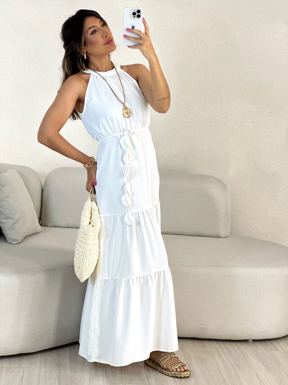 VESTIDO DAIANA LONGUETE OFF
