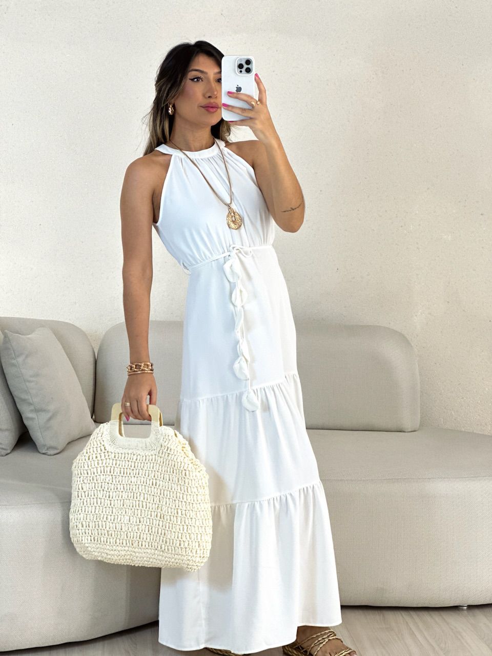 VESTIDO DAIANA LONGUETE OFF