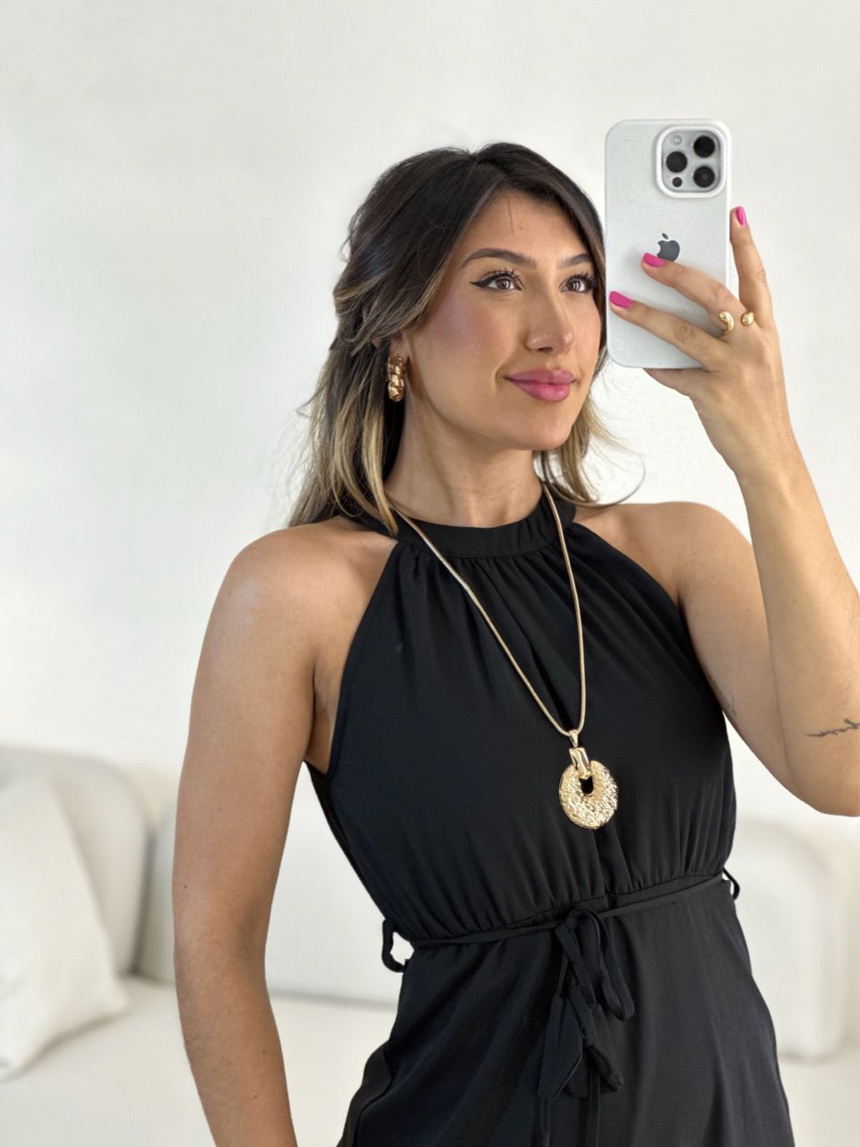 VESTIDO DAIANA LONGUETE PRETO