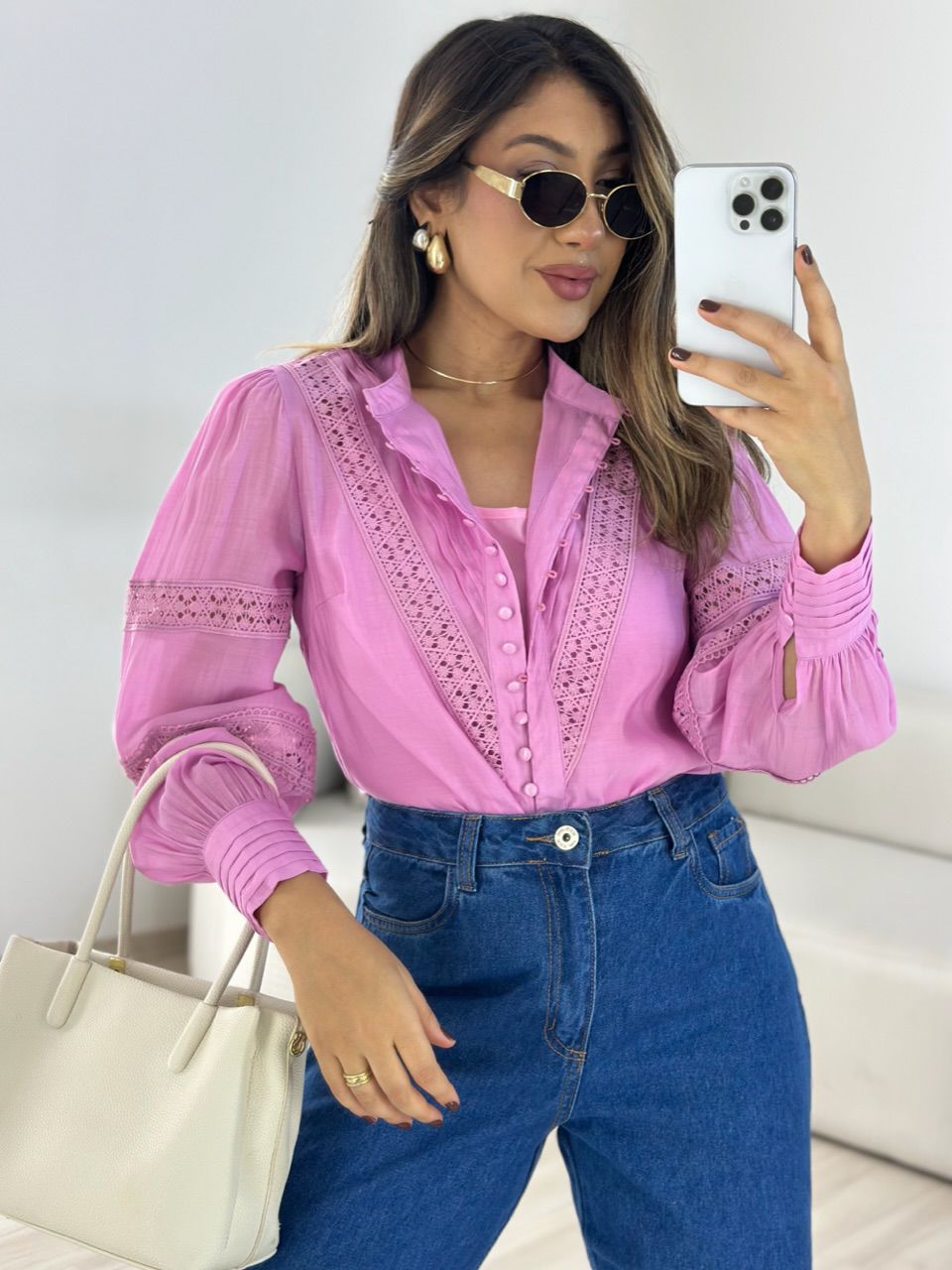 CAMISA LAURA LAISE ROSA