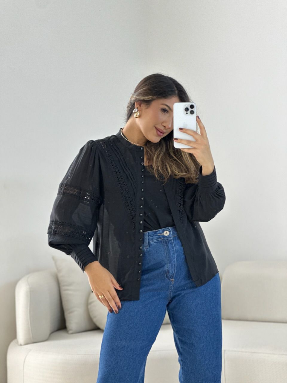 CAMISA LAURA LAISE PRETO