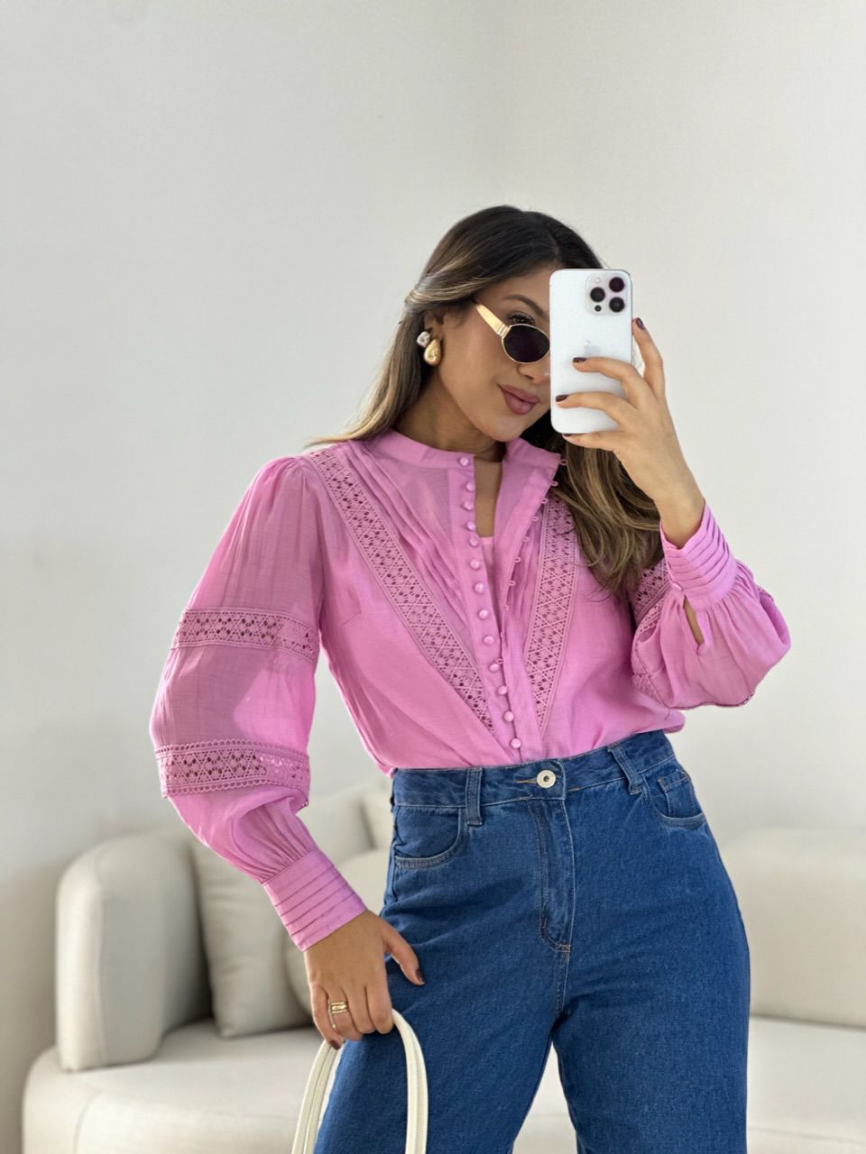 CAMISA LAURA LAISE ROSA