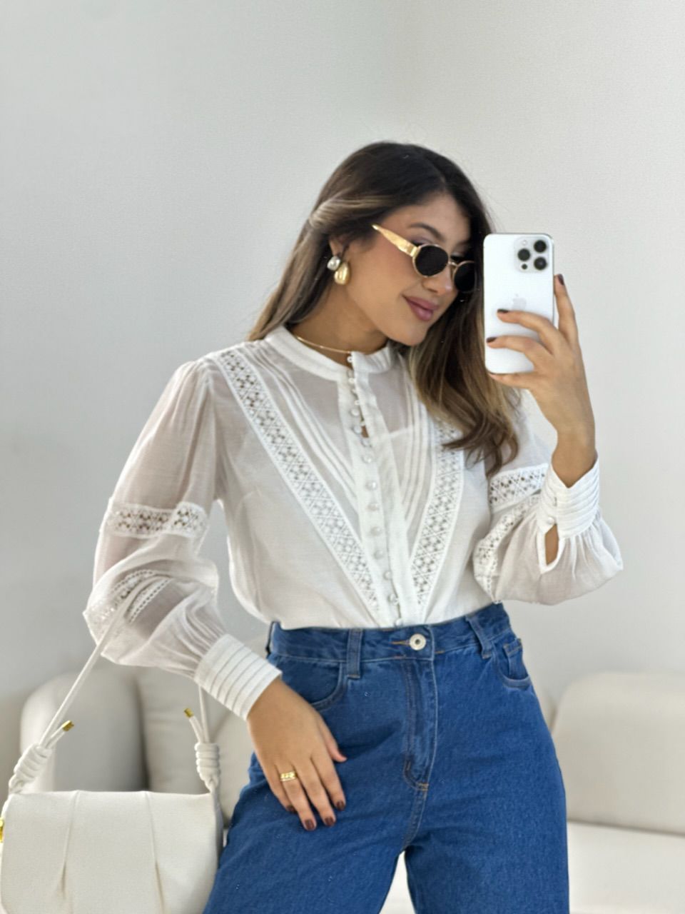 CAMISA LAURA LAISE OFF - 0066890048 - CAROLLA FERRARO