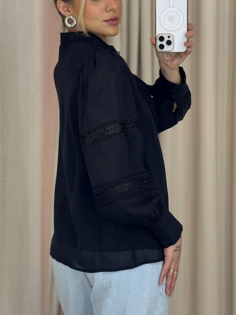 CAMISA LAURA LAISE PRETO