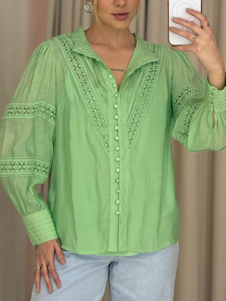 CAMISA LAURA LAISE VERDE