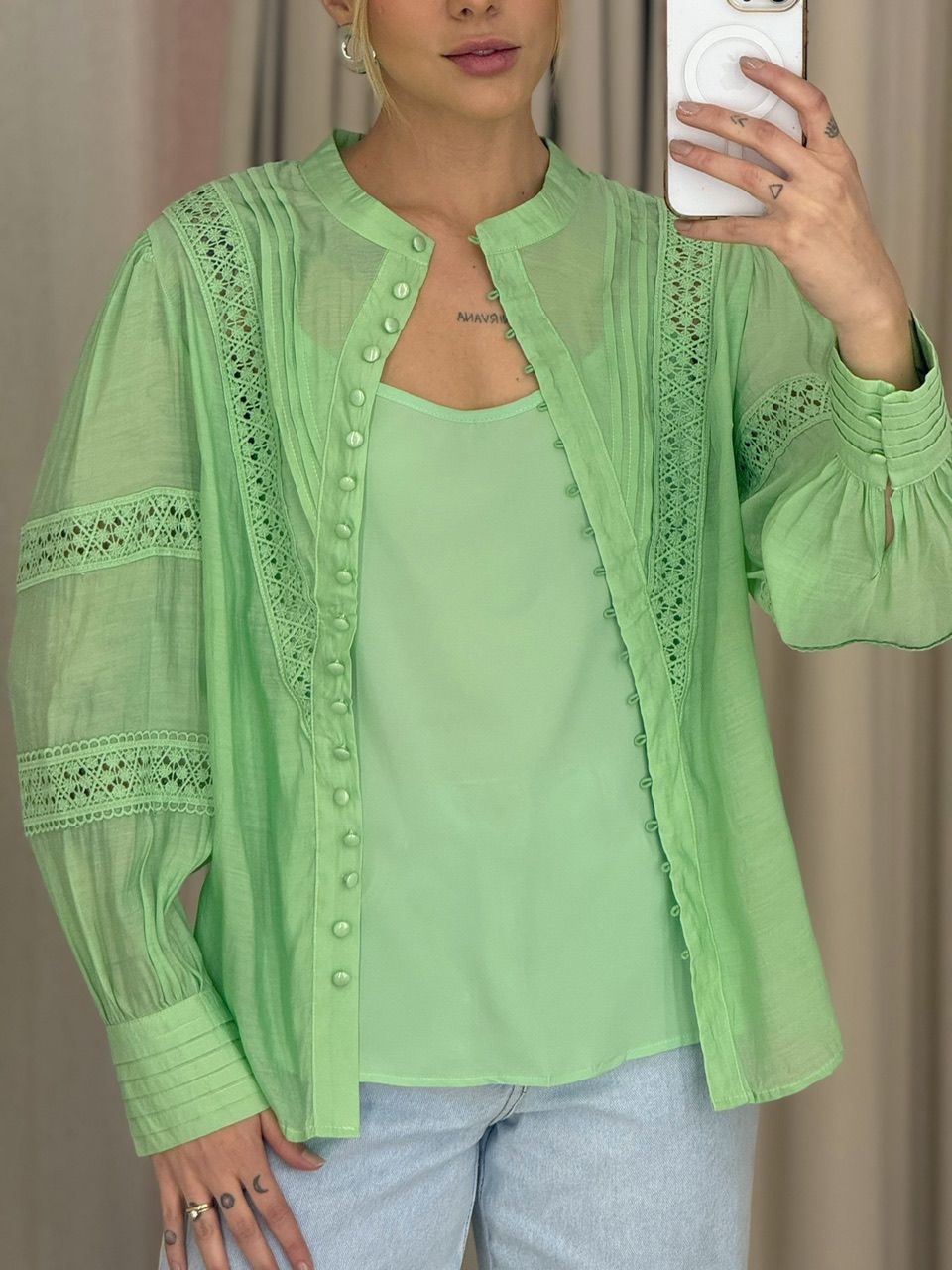CAMISA LAURA LAISE VERDE