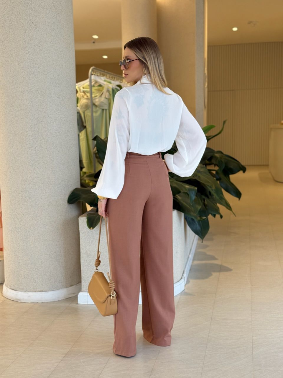 CALÇA ANA JULIA PANTALONA CAPUCCINO 