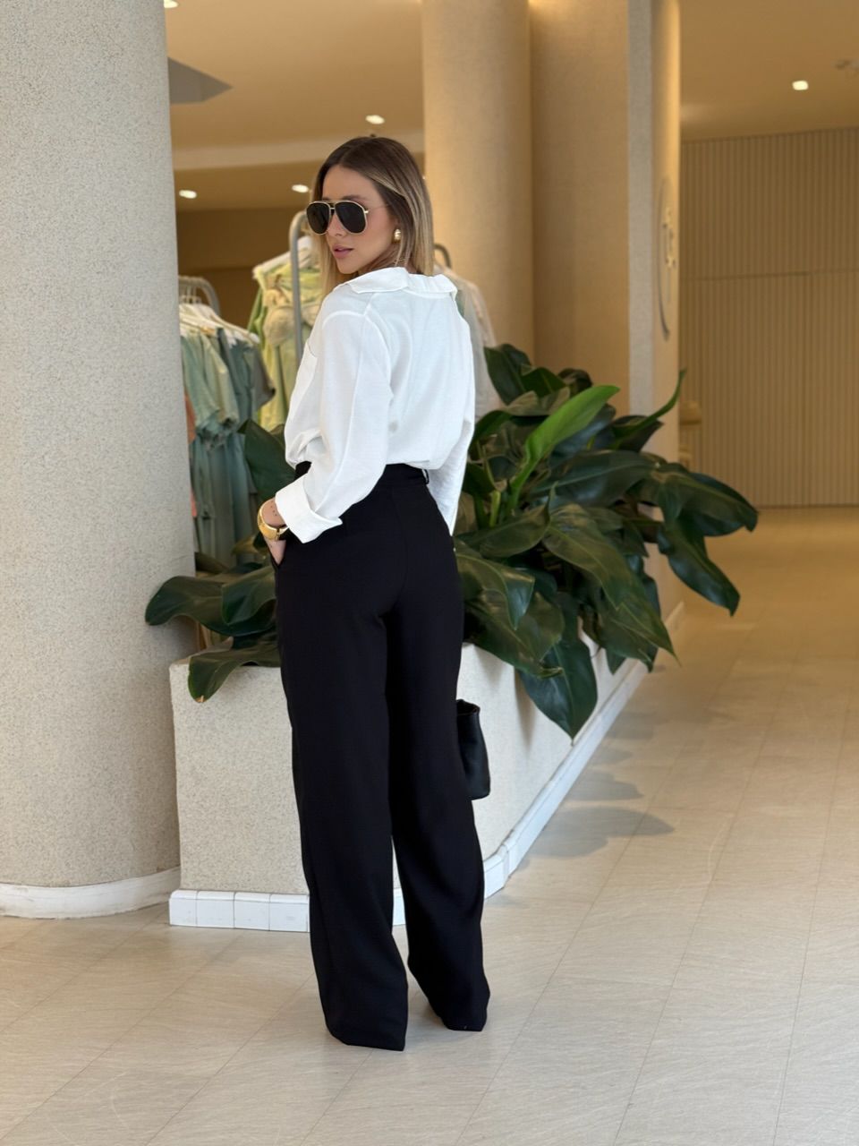 CALÇA ANA JULIA PANTALONA PRETA