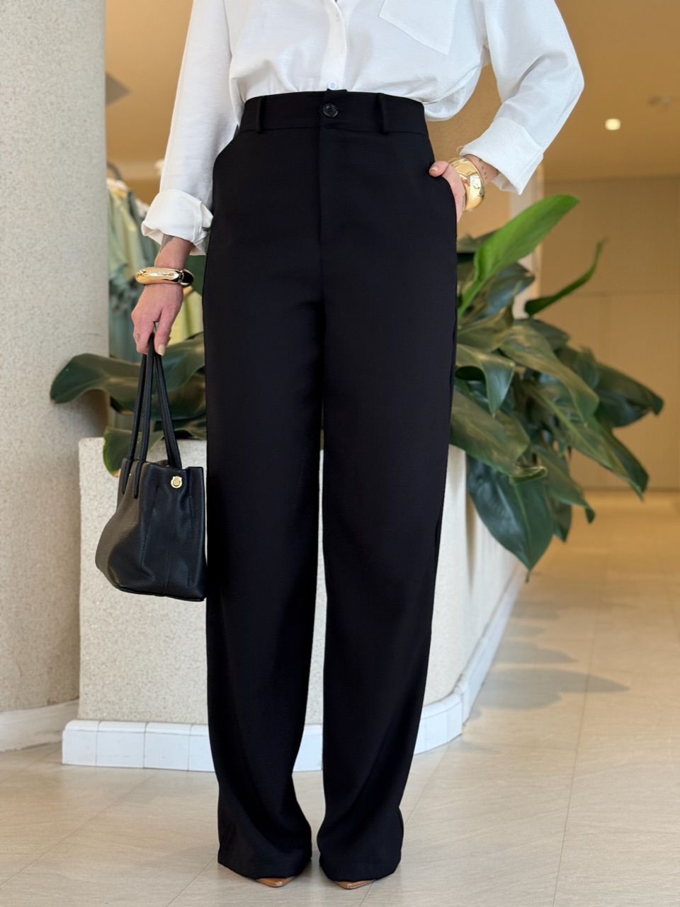 CALÇA ANA JULIA PANTALONA PRETA