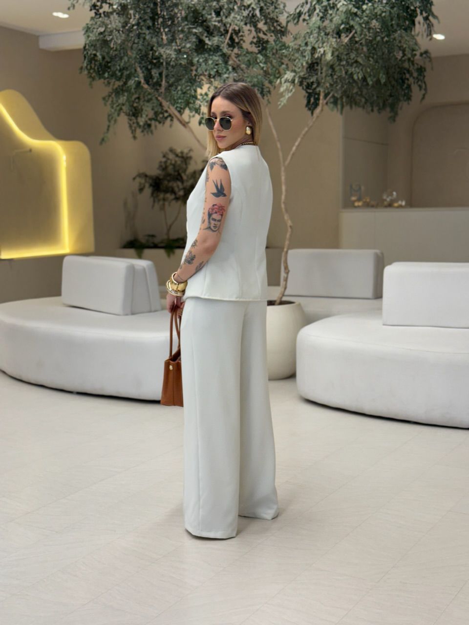 CONJUNTO MARCELLI CALÇA AREIA