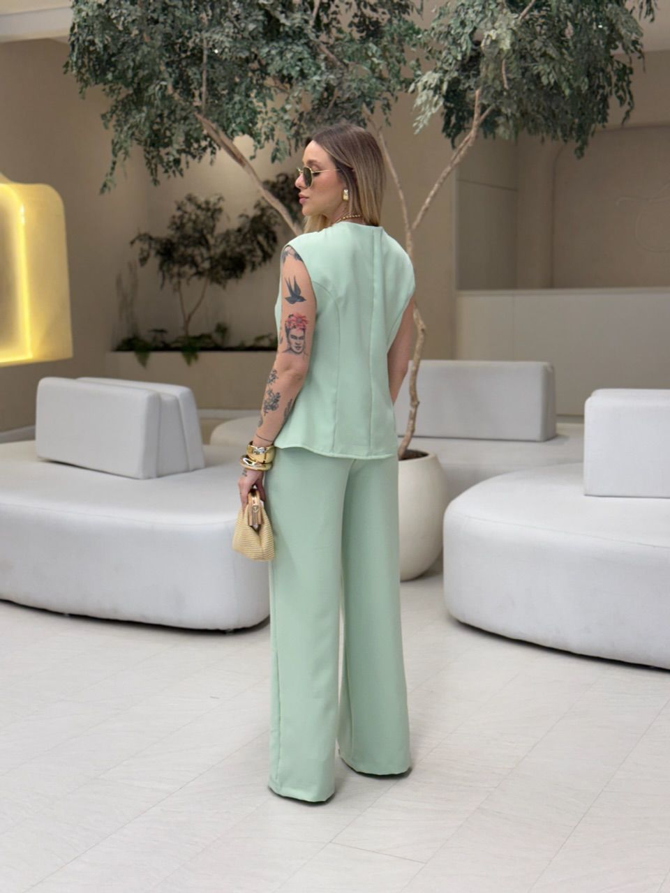 CONJUNTO MARCELLI CALÇA VERDE