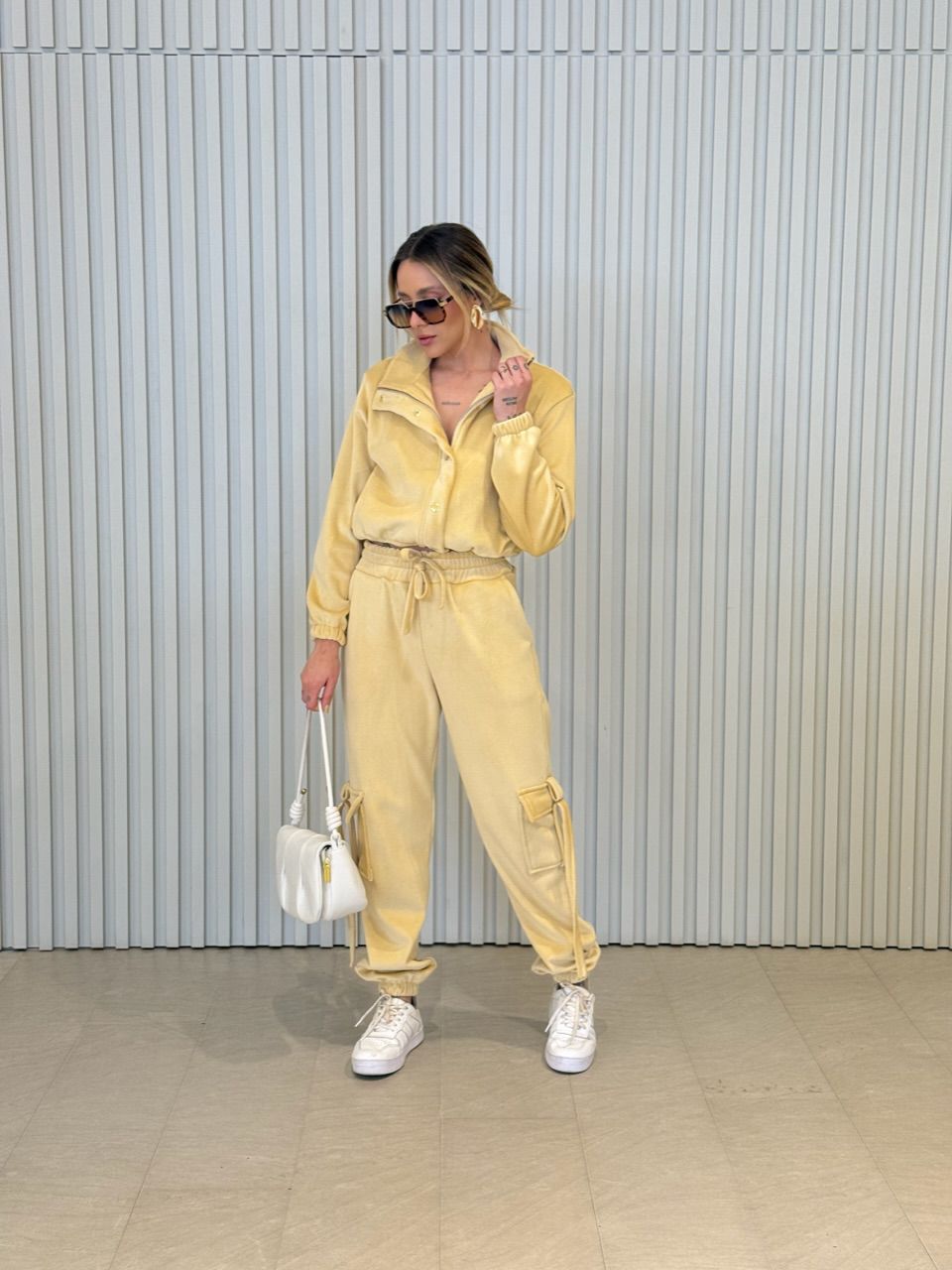 CONJUNTO ELOISA COTELÊ YELLOW BUTTER