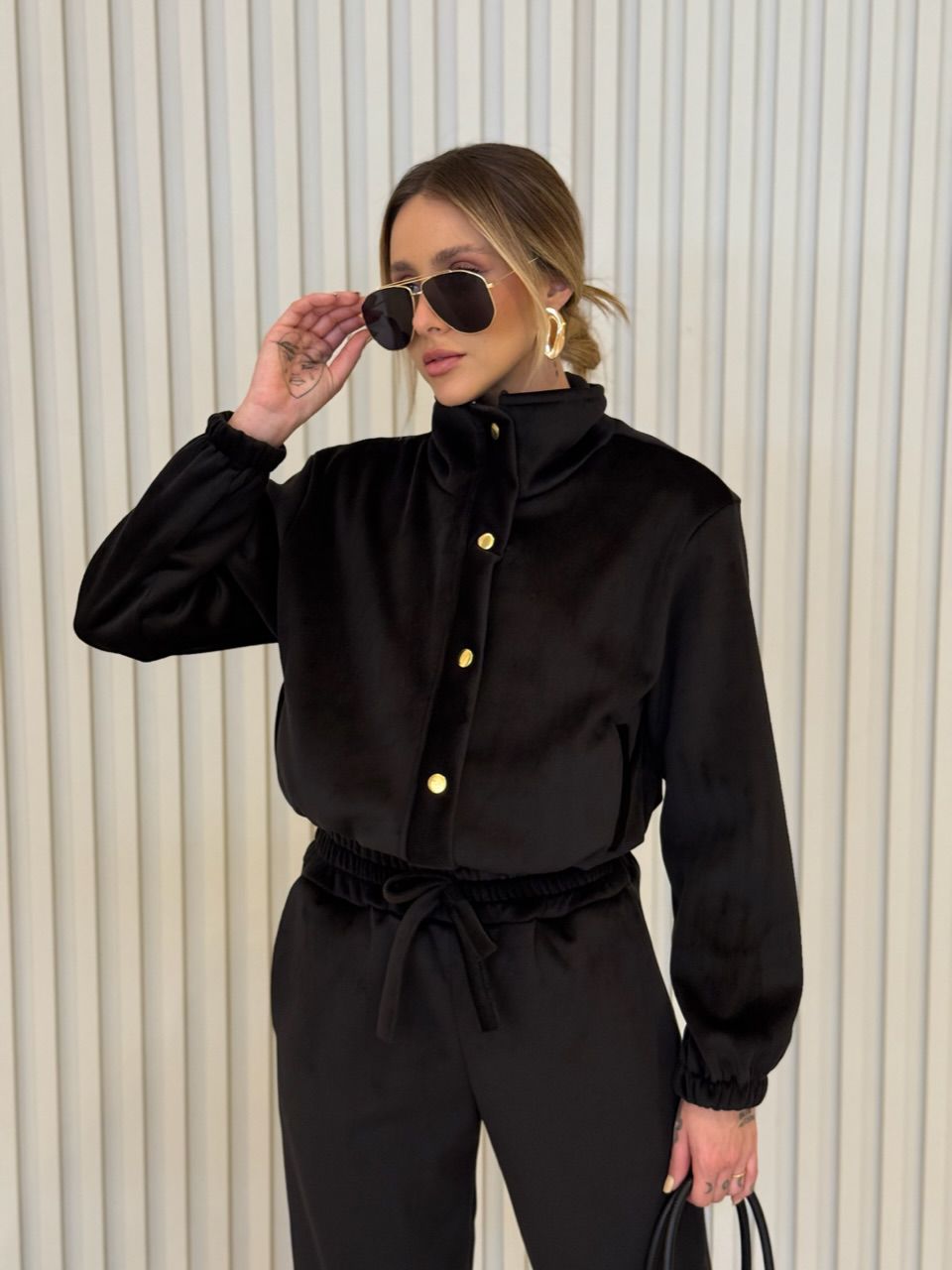 CONJUNTO ELOISA COTELÊ PRETO