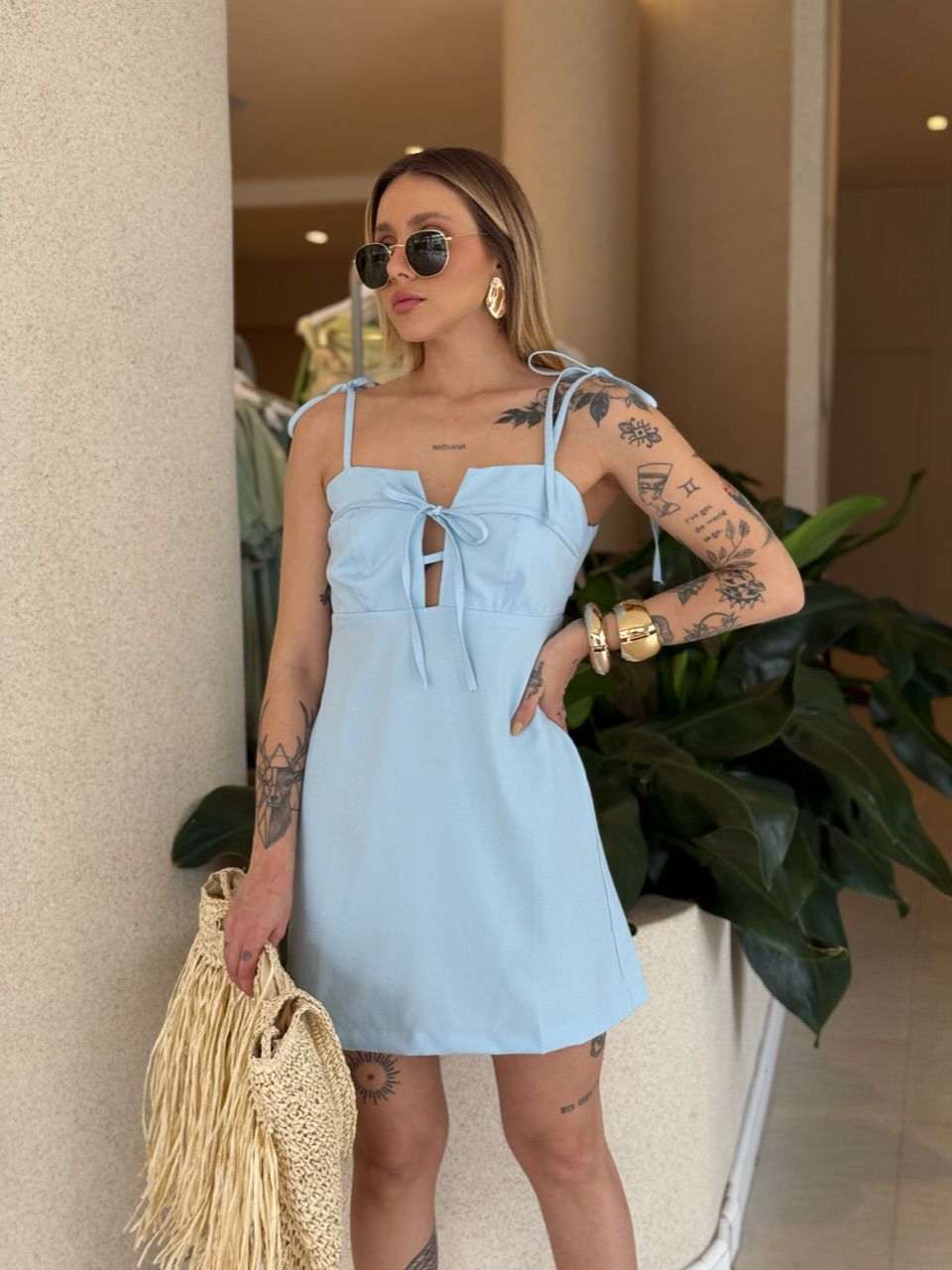 VESTIDO LUMA ALÇA BABY BLUE