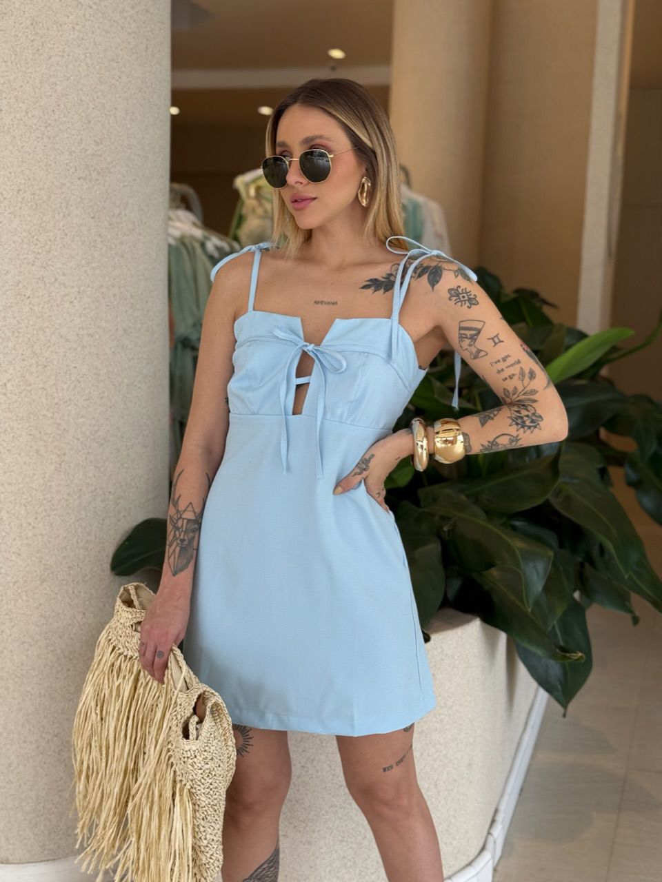 VESTIDO LUMA ALÇA BABY BLUE