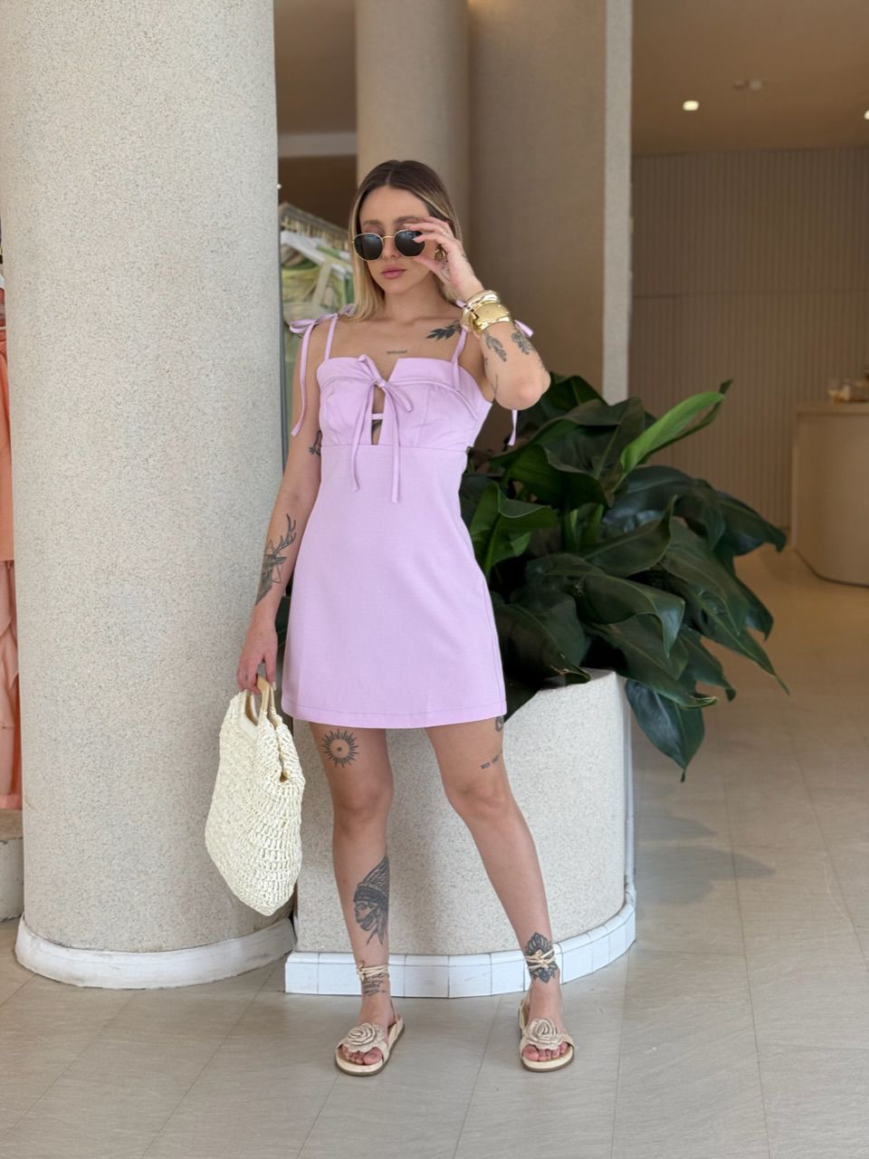 VESTIDO LUMA ALÇA LILAS