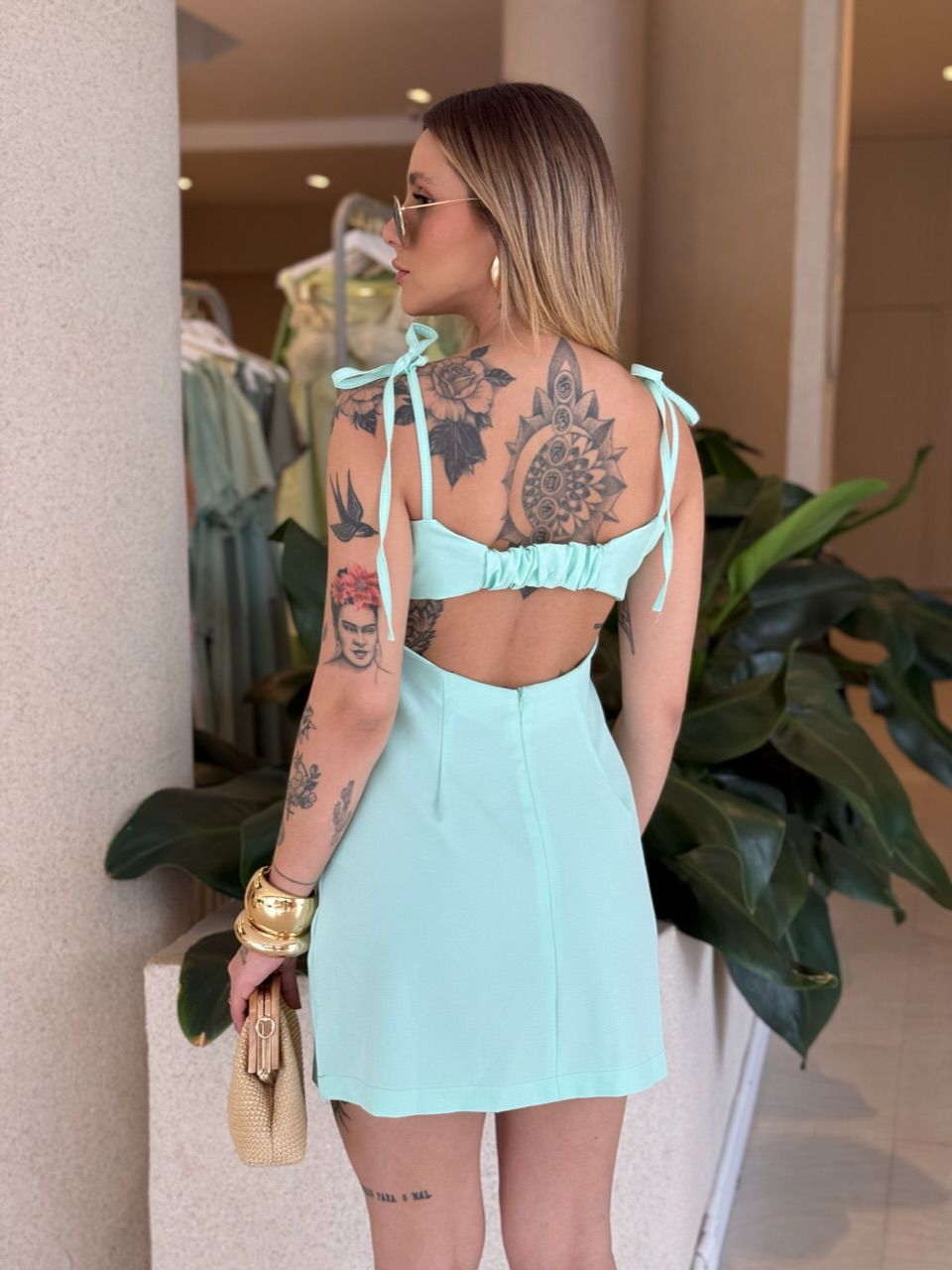 VESTIDO LUMA ALÇA BABY GREEN