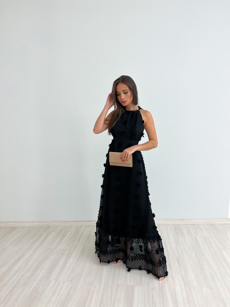 VESTIDO JULIE TULE PRETO
