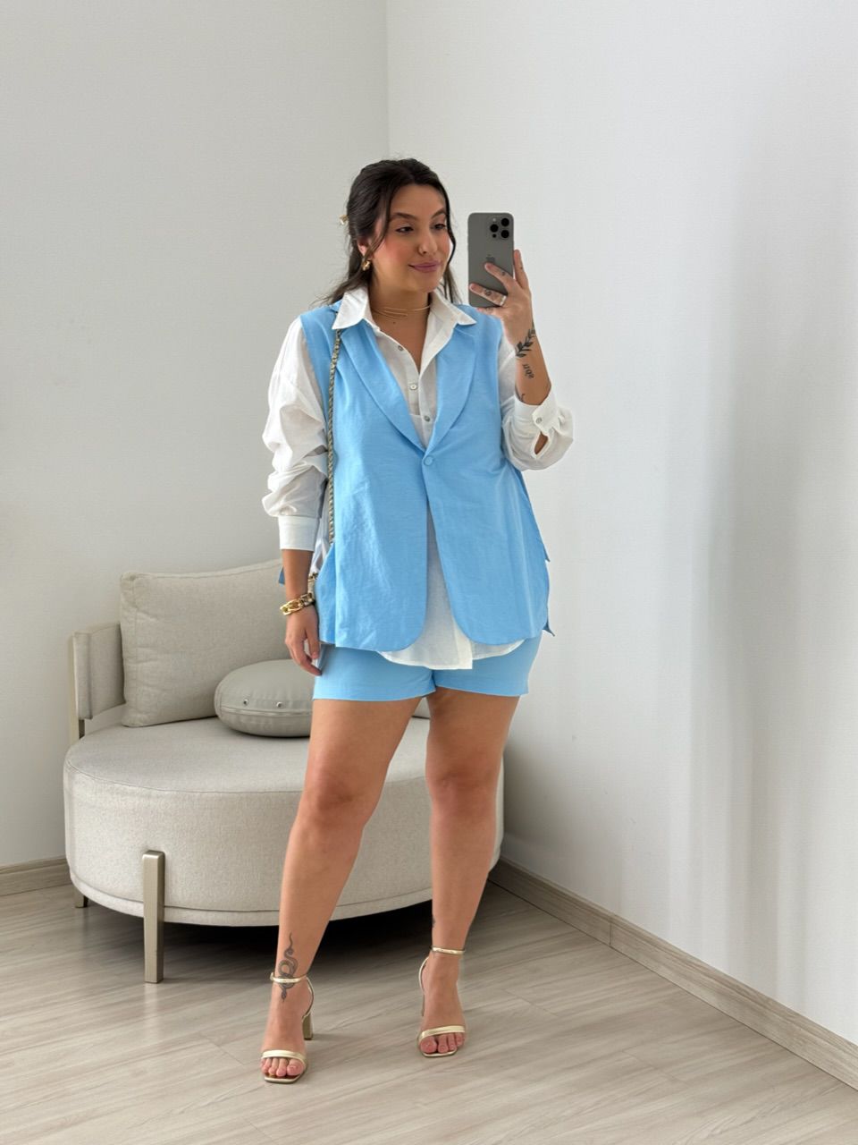 CONJUNTO DULCE SHORT AZUL