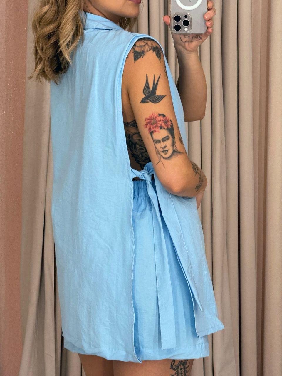 CONJUNTO DULCE SHORT AZUL