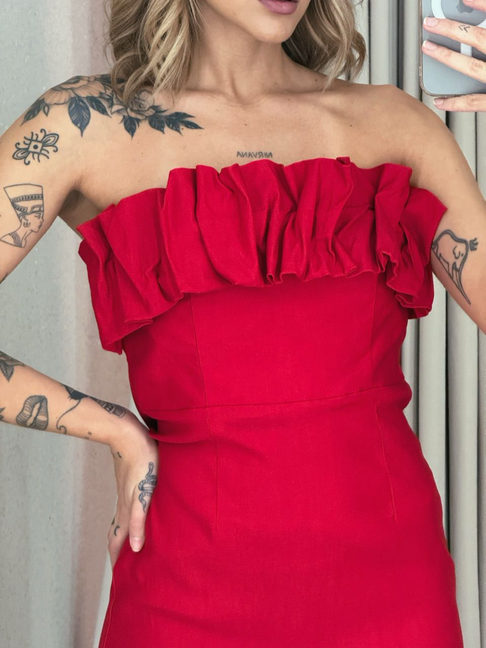 VESTIDO ELZA TOMARA QUE CAIA VERMELHO