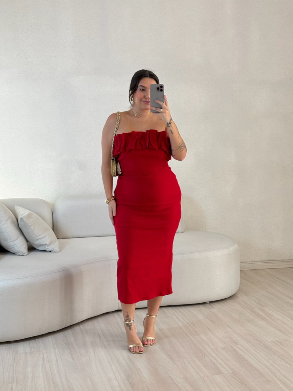 VESTIDO ELZA TOMARA QUE CAIA VERMELHO