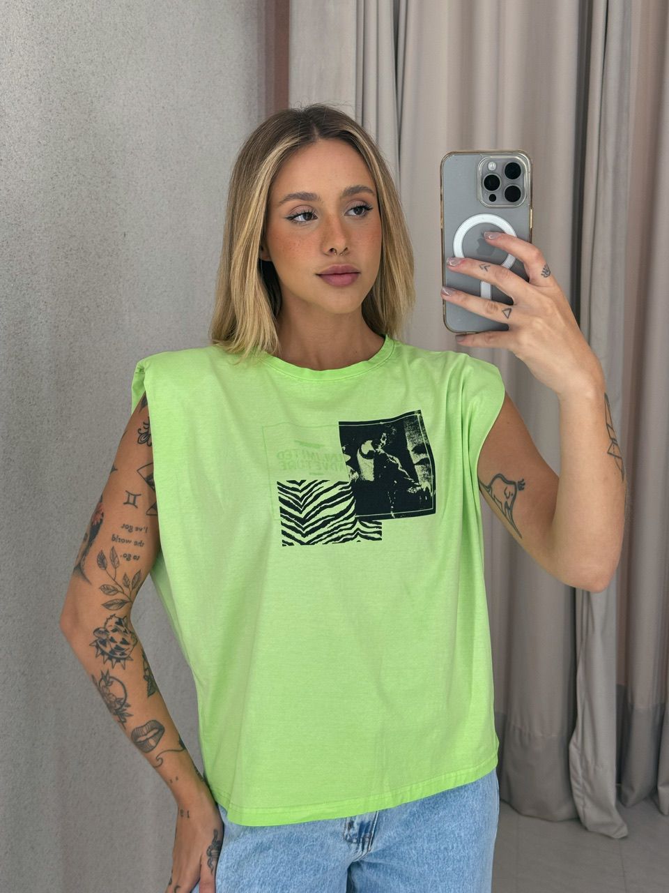 BLUSA CAMILE MUSCLE verde