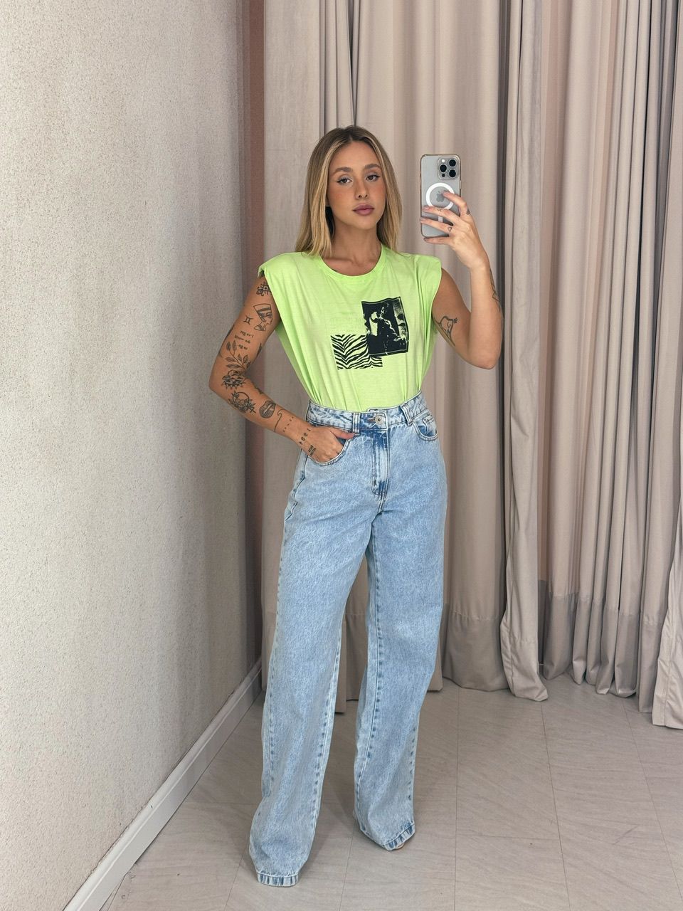 BLUSA CAMILE MUSCLE verde