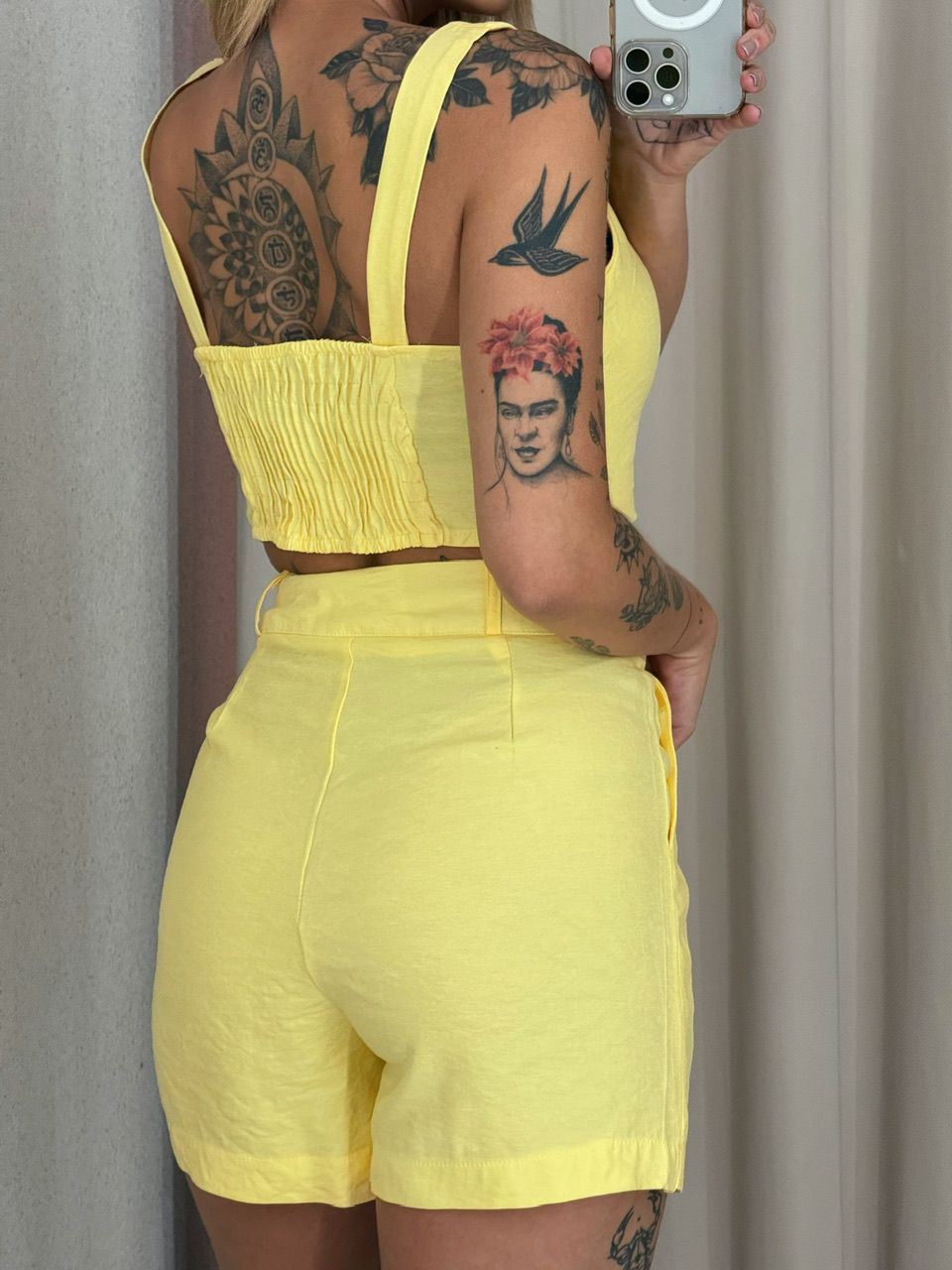 CONJUNTO MAGALI TOP Amarelo