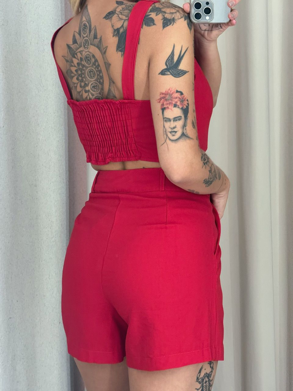 CONJUNTO MAGALI TOP vermelho