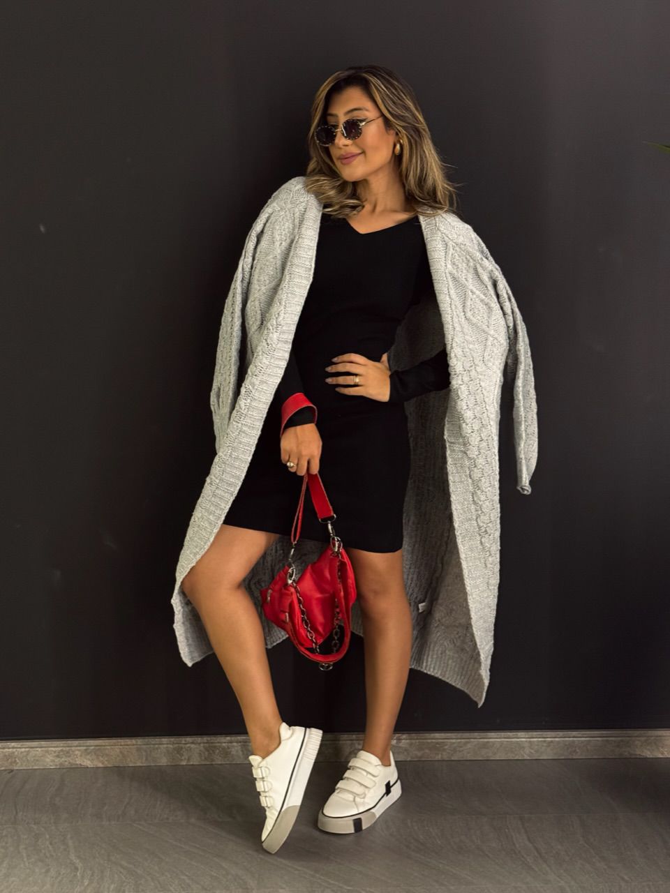 SOBRETUDO LYLY TRICOT MESCLA