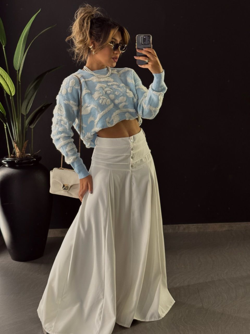 TRICOT PRISCILA AZUL CLARO