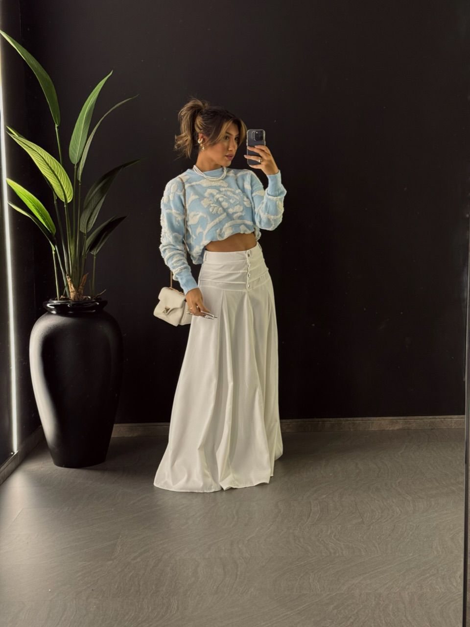 TRICOT PRISCILA AZUL CLARO